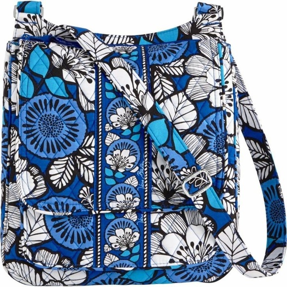 Vera Bradley Handbags - Vera Bradley Blue Bayou Double Zip Mailbag